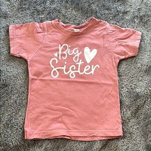 Big Sister 🤍 t-shirt, 2T